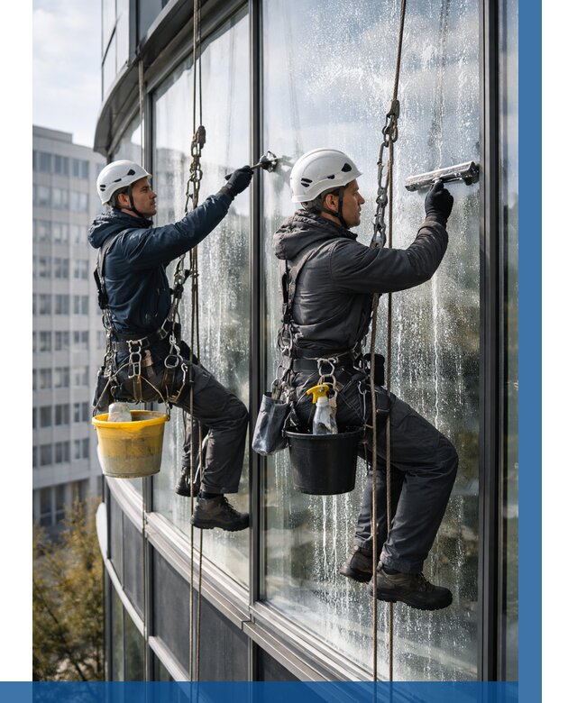 Мойка панорамных окон в Карасуке от 355 р. заказать у ВЫСОТНИК-Кск