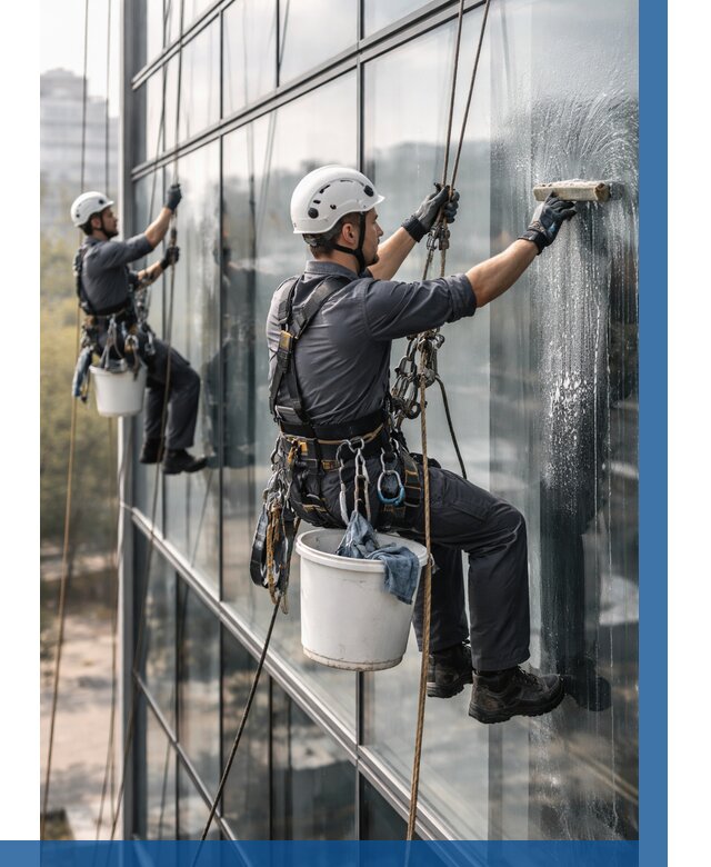 Мойка сплошного остекления в Карасуке, заказать от 305 р.| ВЫСОТНИК-Кск