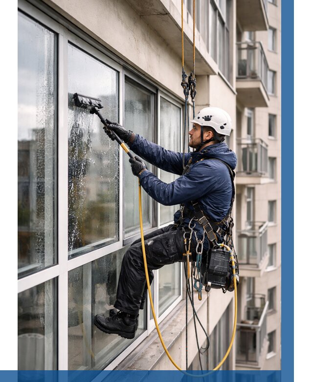 Мойка балконного остекления в Карасуке от 3555 р. | ВЫСОТНИК-Кск