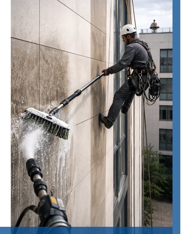 Мойка фасада из керамогранита в Карасуке от 305 р. | ВЫСОТНИК-Кск