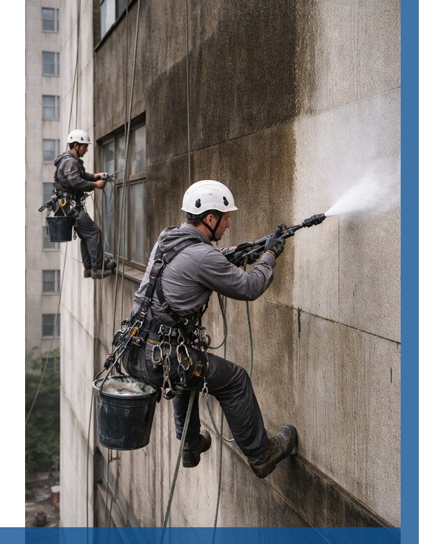 Очистка фасада от копоти в Карасуке от 254 р. | ВЫСОТНИК-Кск