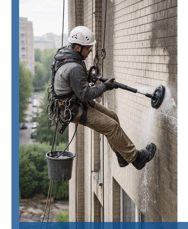 Очистка фасада от копоти в Карасуке профессионально и безопасно