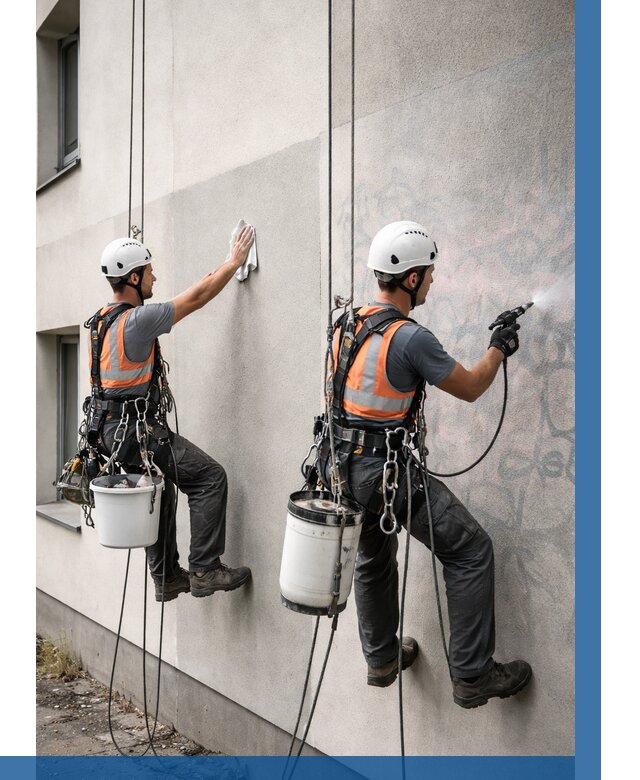 Антиграффити покрытие фасада в Карасуке от 609 р. | ВЫСОТНИК-Кск