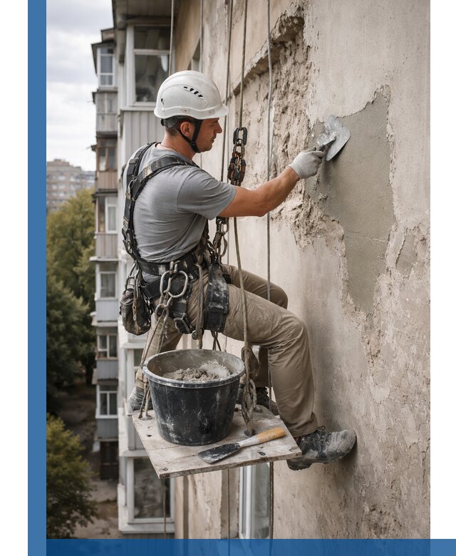 Восстановление фасадной штукатурки в Карасуке с гарантией качества