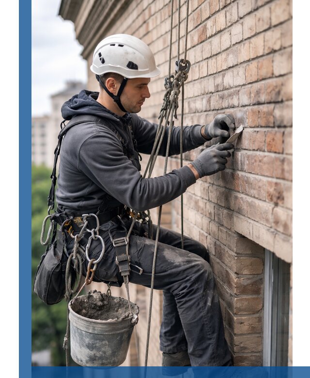 Качественный ремонт кирпичной кладки фасада в Карасуке с гарантией