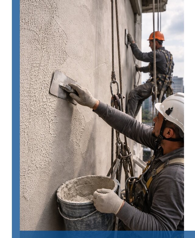 Декоративная штукатурка фасада с утеплением и защитой в Карасуке