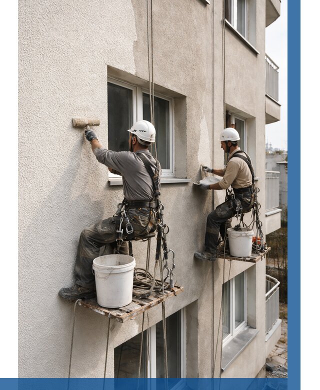 Нанесение короеда на фасад в Карасуке от 457 р. | ВЫСОТНИК-Кск