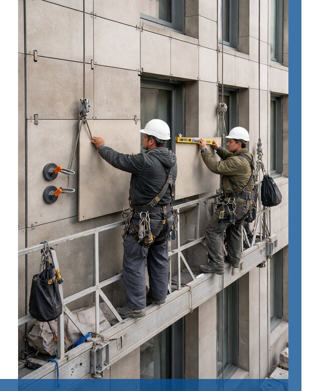 Монтаж керамогранита на фасад в Карасуке от 2539 р. | ВЫСОТНИК-Кск