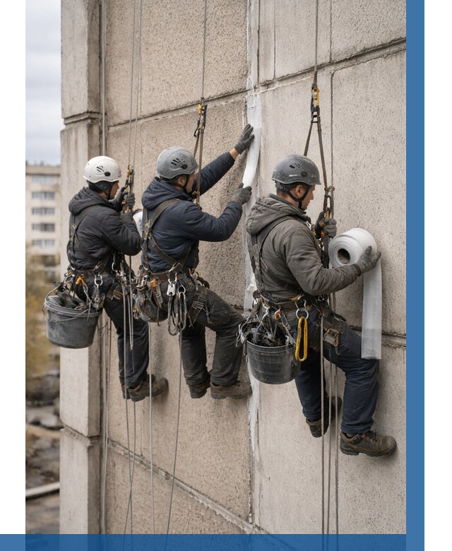 Ремонт межпанельных швов в Карасуке от 762 р. | ВЫСОТНИК-Кск