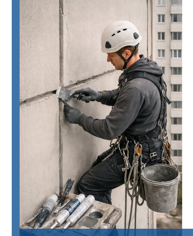 Ремонт межпанельных швов в Карасуке герметизация и восстановление