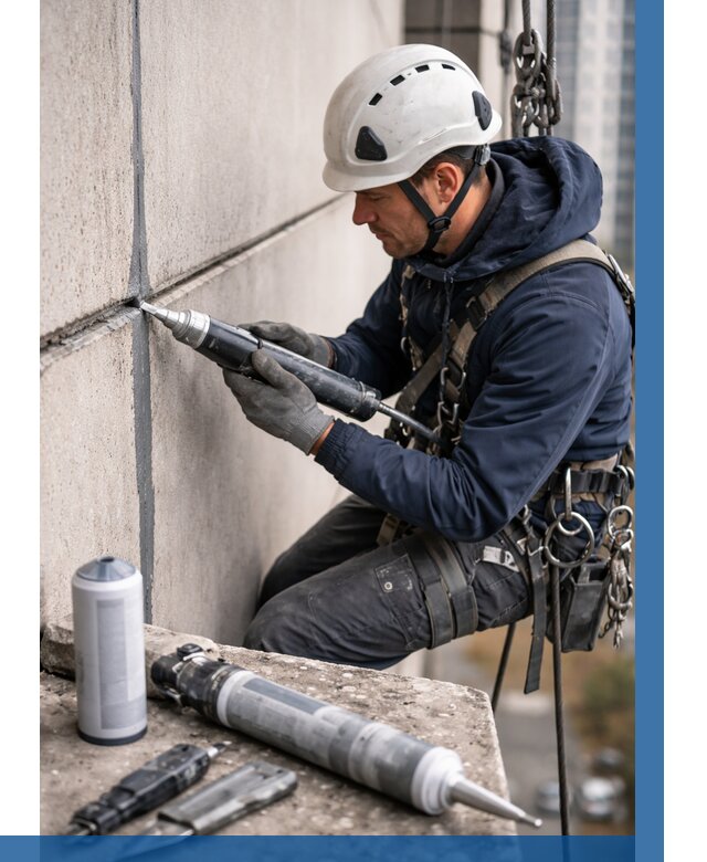 Вторичная герметизация швов в Карасуке от 457 р. | ВЫСОТНИК-Кск