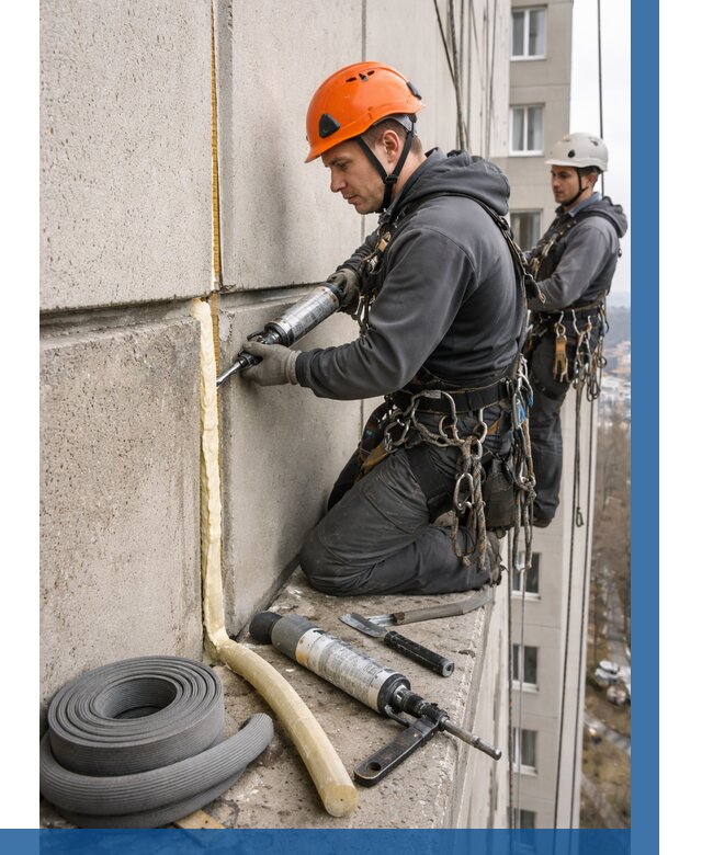 Теплый шов межпанельные швы в Карасуке от 711 р. | ВЫСОТНИК-Кск