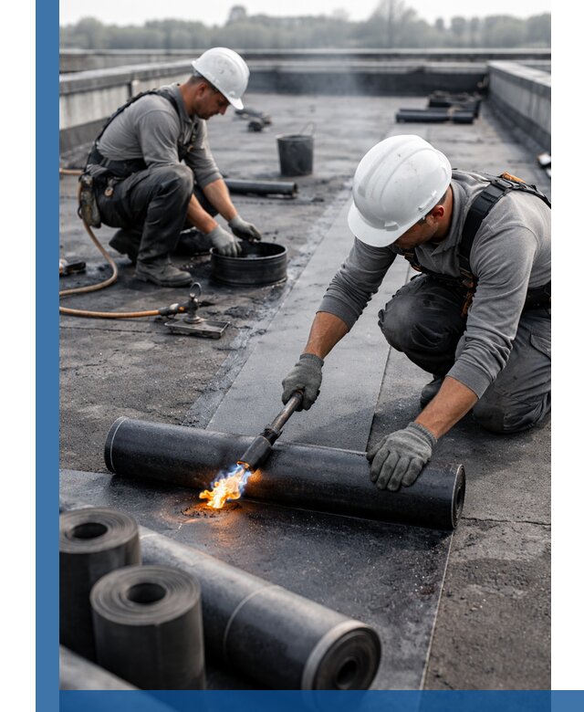 Ремонт рулонной кровли в Карасуке герметизация и восстановление