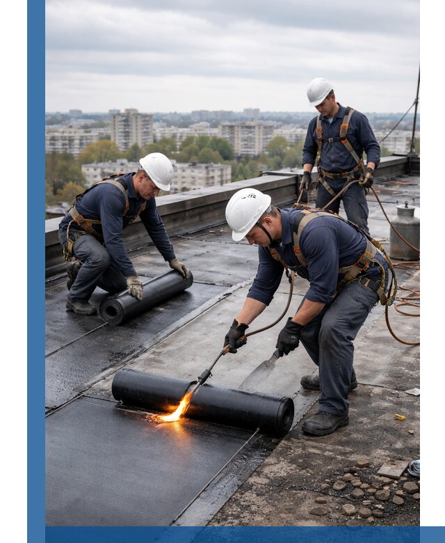 Ремонт наплавляемой кровли в Карасуке качественно и надежно