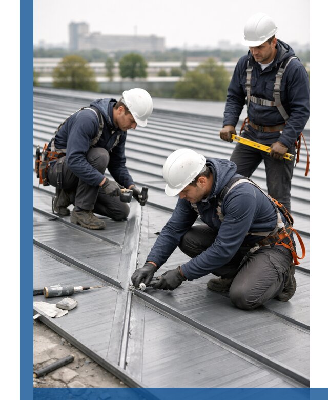 Ремонт фальцевой кровли в Карасуке срочно и качественно