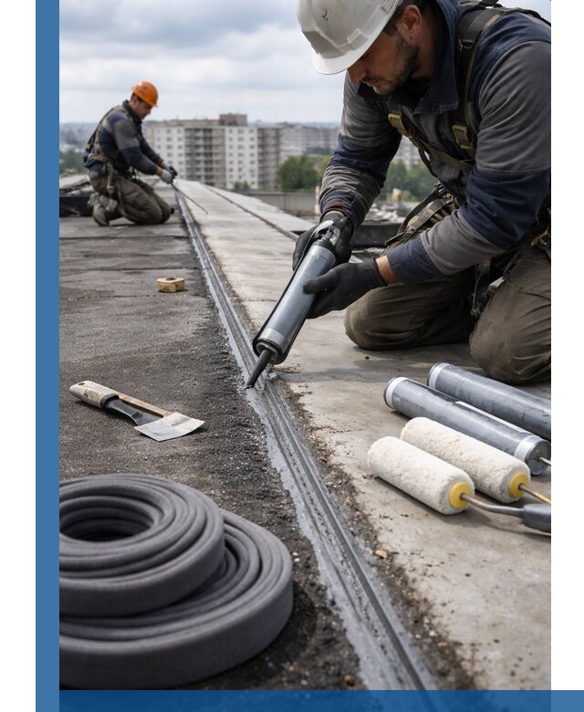 Герметизация швов кровли в Карасуке с гарантией герметичности
