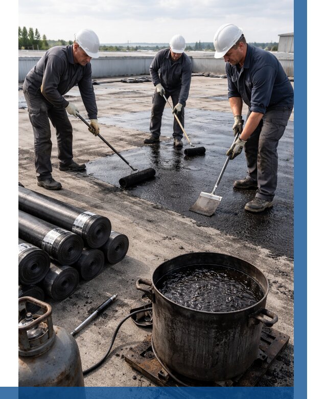 Гидроизоляция кровли мастикой в Карасуке от 609 р. | ВЫСОТНИК-Кск