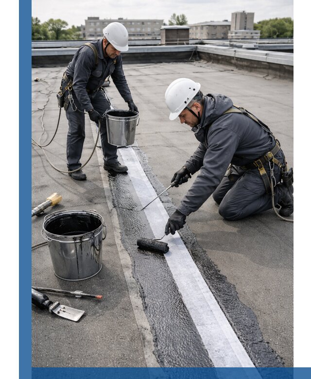 Гидроизоляция кровли мастикой в Карасуке надежная защита