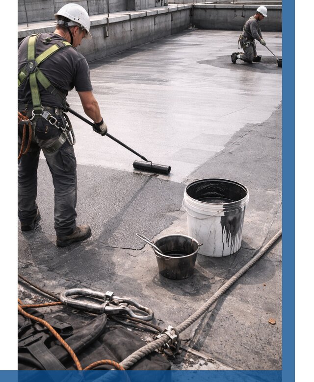 Гидроизоляция кровли жидкой резиной в Карасуке от 508 р. | ВЫСОТНИК-Кск