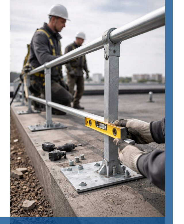 Монтаж кровельного ограждения в Карасуке от 1219 р. | ВЫСОТНИК-Кск