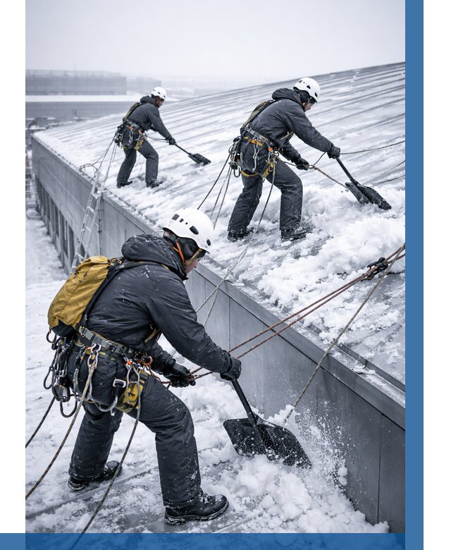 Очистка навесов от снега в Карасуке от 4571 р. | ВЫСОТНИК-Кск