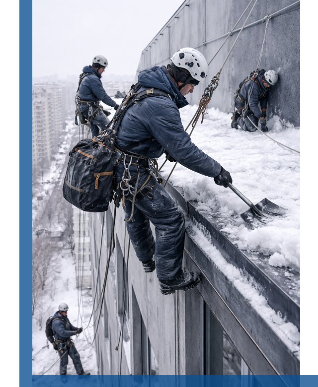 Абонентское обслуживание кровли зимой в Карасуке регулярный уход