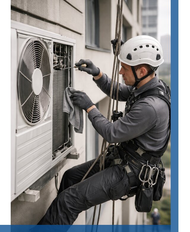 Обслуживание внешнего блока кондиционера в Карасуке от 2742 р.ВЫСОТНИК-Кск