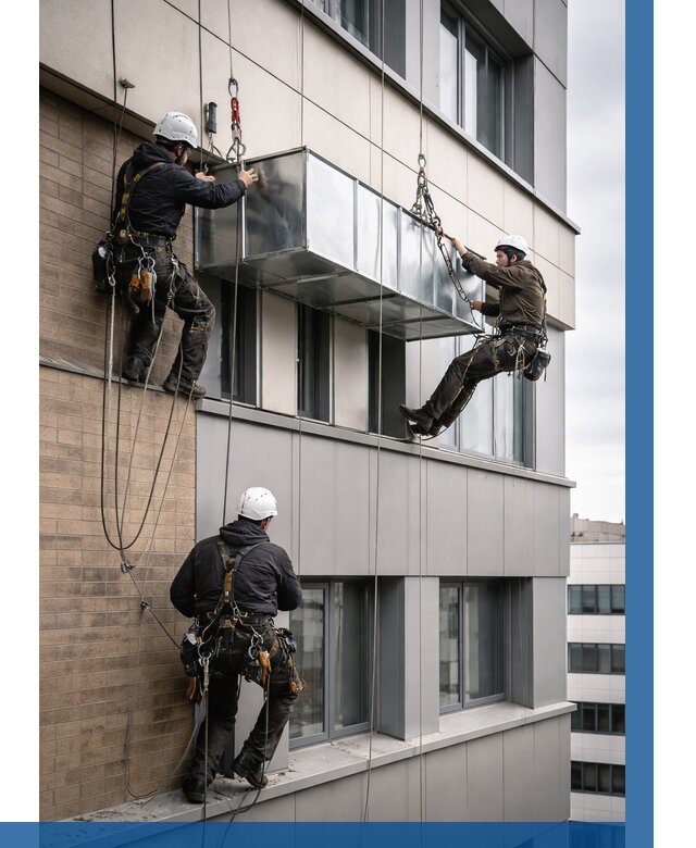 Монтаж воздуховодов на фасаде в Карасуке от 1524 р. | ВЫСОТНИК-Кск