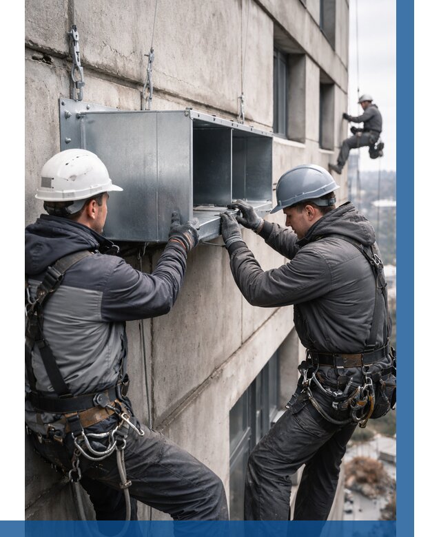 Монтаж вентиляционных коробов в Карасуке от 3047 р. | ВЫСОТНИК-Кск