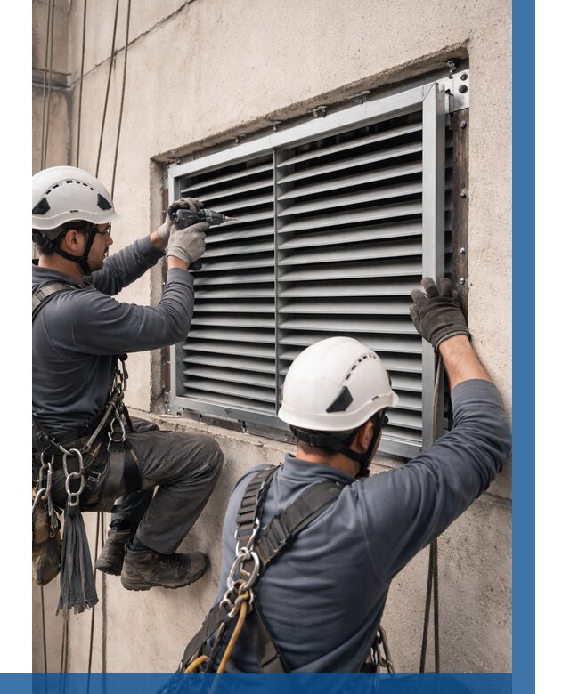 Монтаж вентиляционных решеток в Карасуке от 4571 р. | ВЫСОТНИК-Кск