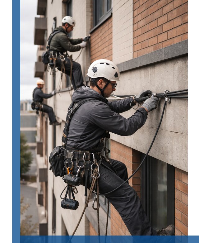 Крепление кабеля на фасаде монтаж и крепеж в Карасуке