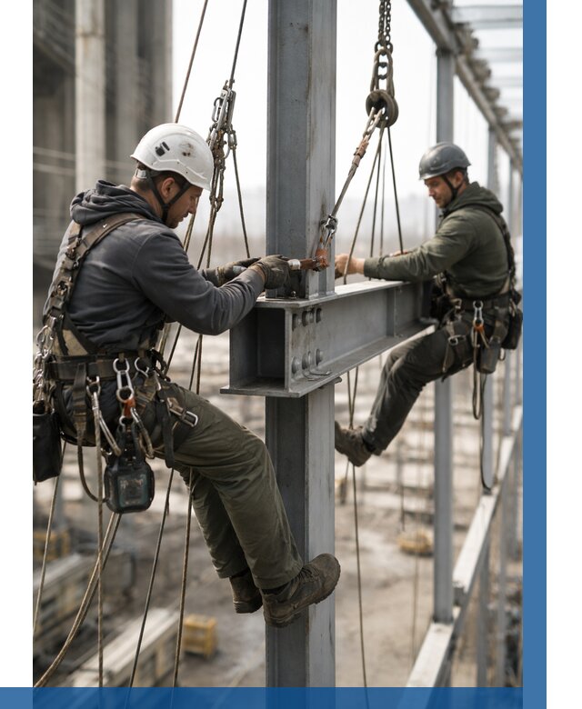 Монтаж металлоконструкций на высоте в Карасуке от 3555 р. | ВЫСОТНИК-Кск