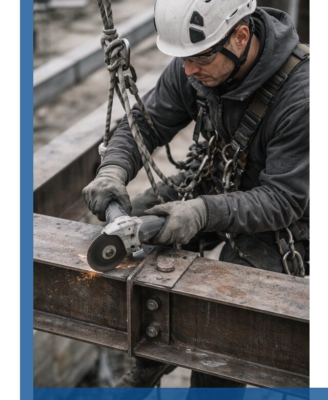 Резка металла на высоте в Карасуке для зданий и конструкций