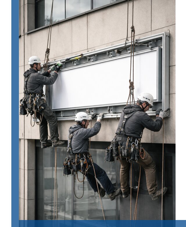 Профессиональный монтаж светового короба под ключ в Карасуке