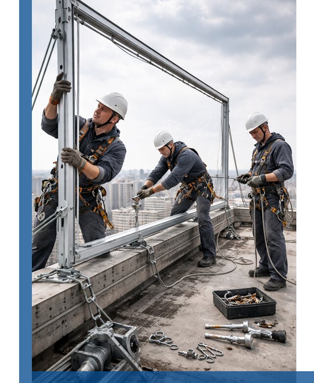 Монтаж крышных рекламных конструкций под ключ в Карасуке