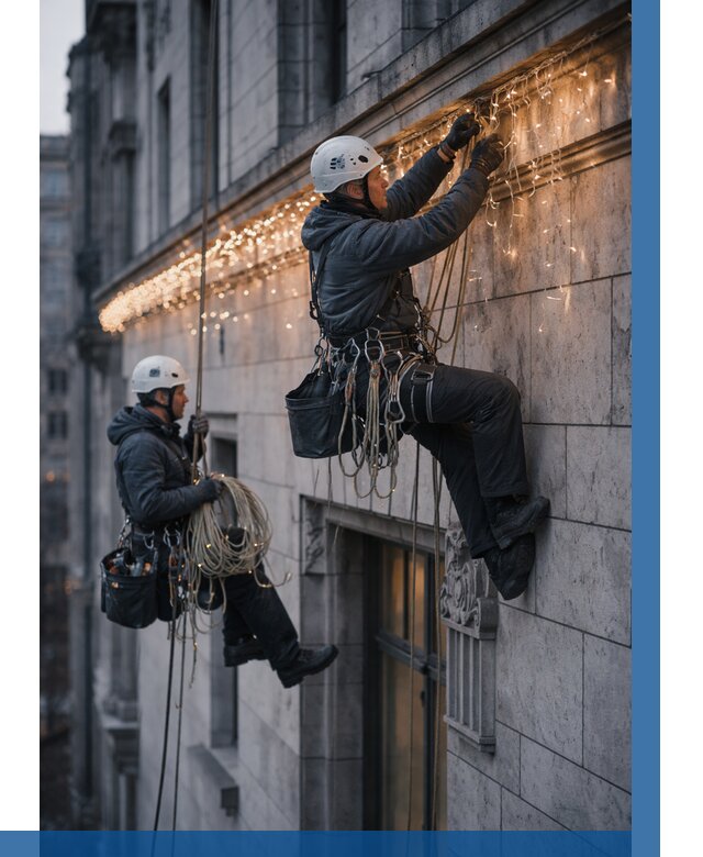 Монтаж новогодней иллюминации в Карасуке от 8633 р. | ВЫСОТНИК-Кск