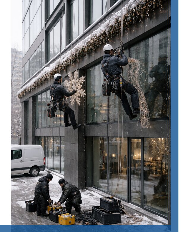 Демонтаж новогоднего оформления в Карасуке от 5586 р. | ВЫСОТНИК-Кск