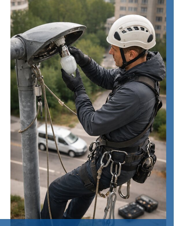 Замена ламп на высоте в Карасуке от 2539 р. | ВЫСОТНИК-Кск