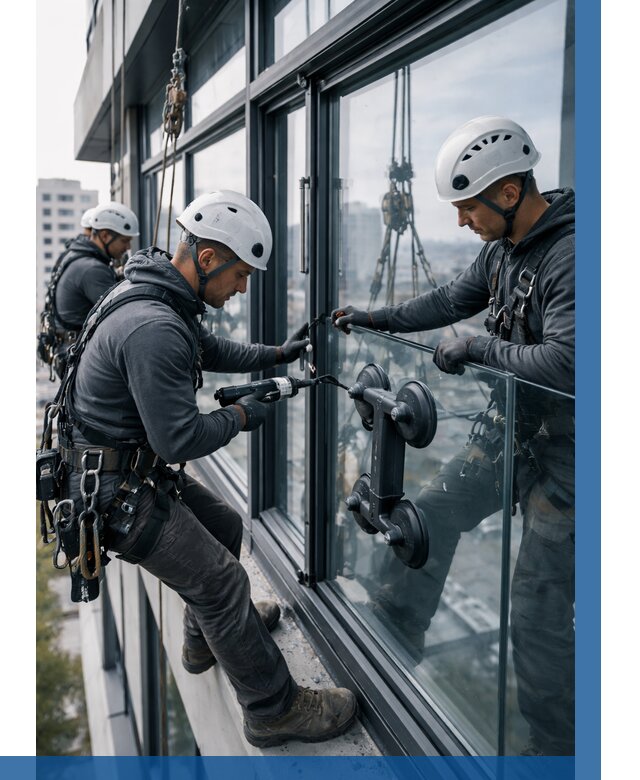 Витражное остекление зданий в Карасуке от 3555 р. | ВЫСОТНИК-Кск