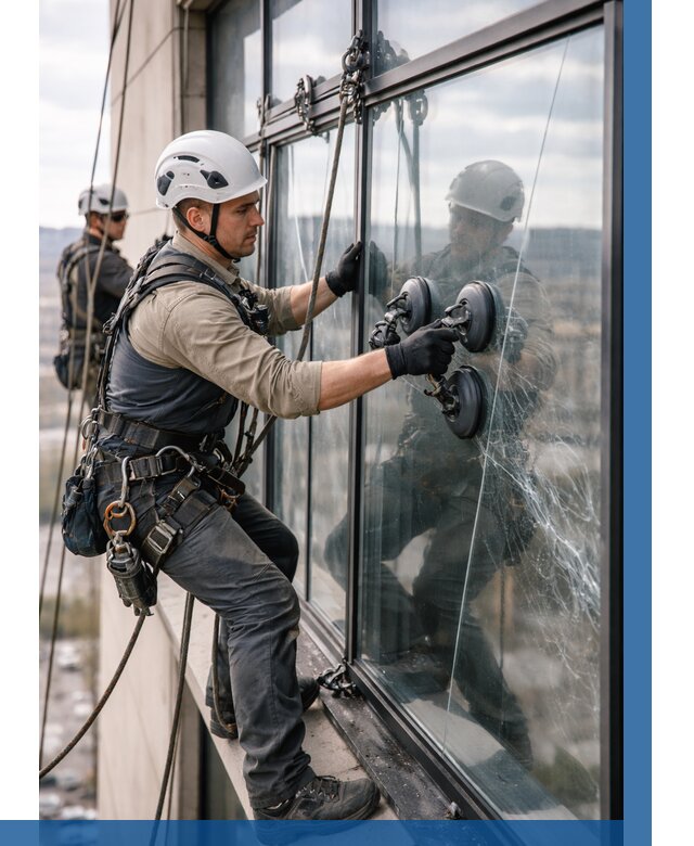 Замена стекла в витраже в Карасуке под ключ от 8633 р. | ВЫСОТНИК-Кск