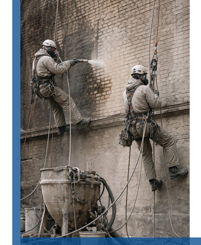 Пескоструйная очистка фасадов в Карасуке профессионально