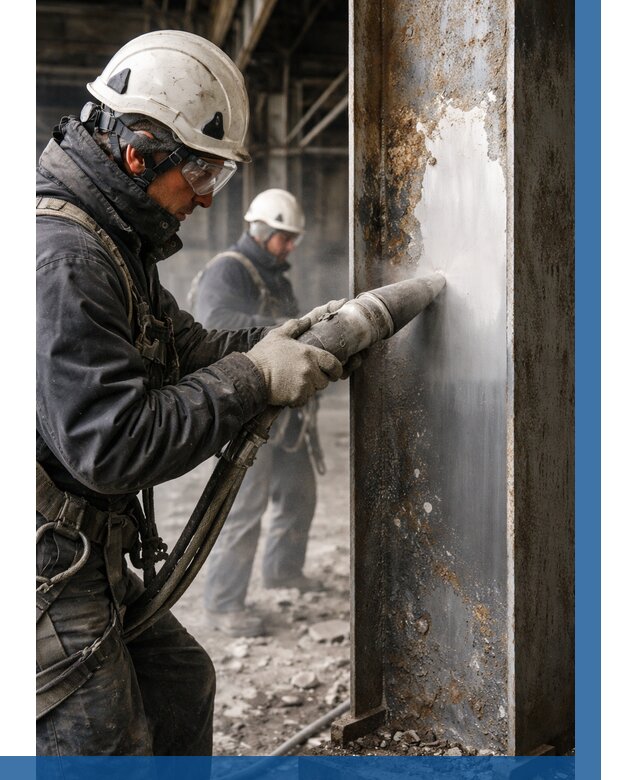 Удаление старой краски с металла в Карасуке от 457 р. | ВЫСОТНИК-Кск