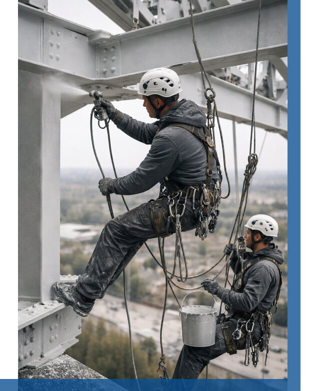 Покраска металлоконструкций на высоте в Карасуке 355 р |ВЫСОТНИК-Кск