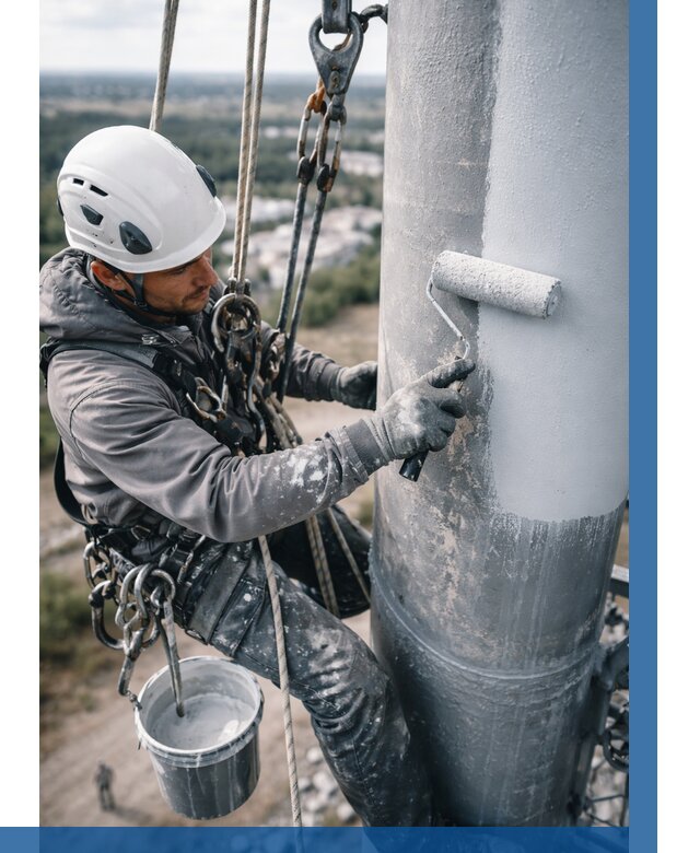 Покраска мачт связи под ключ в Карасуке от 863 р. | ВЫСОТНИК-Кск