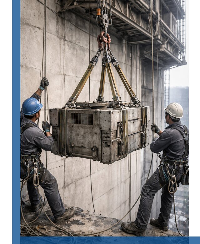 Такелажные работы на высоте, подъем и монтаж грузов в Карасуке