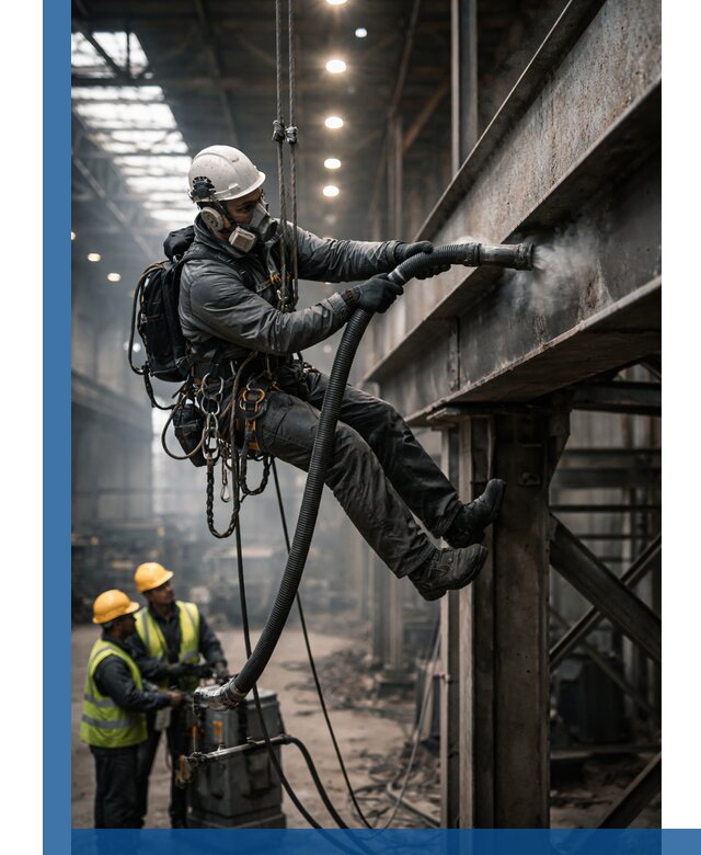 Обеспыливание конструкций в цехах промышленного производства в Карасуке