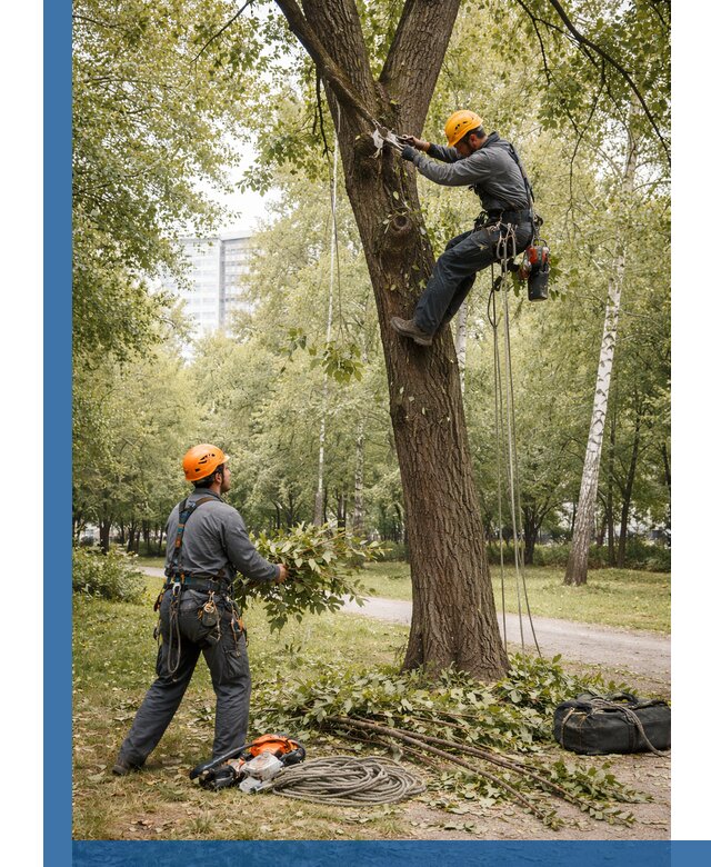 Санитарная обрезка деревьев в Карасуке, профессионально и безопасно