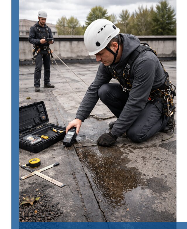 Обследование кровли на протечки и выявление дефектов в Карасуке