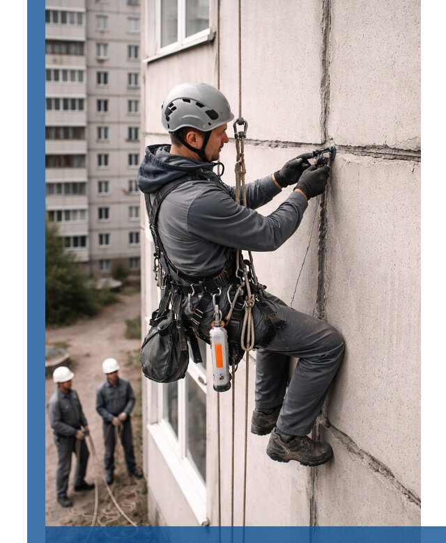 Обследование межпанельных швов и герметизация в Карасуке